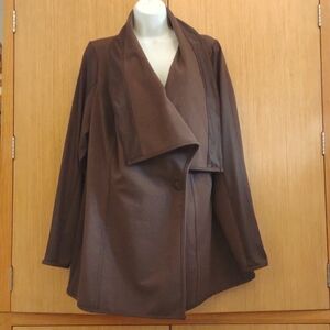 +SZ Brown One (1) Button Jacket SZ 1X By DG2